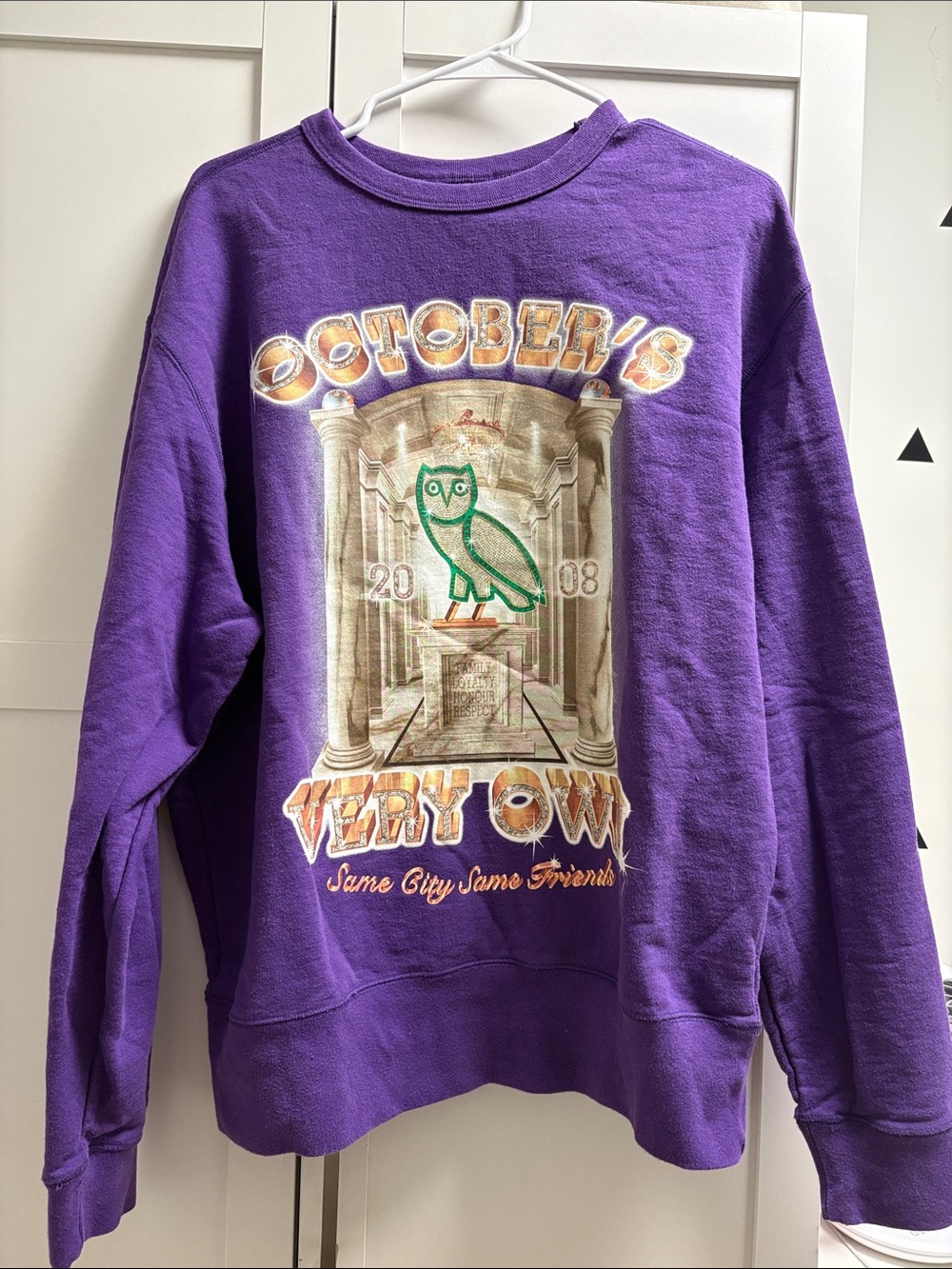 OVO - Purple Graphic Crewneck Sweatshirt